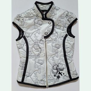 Gsus Cats, Pandas and Dolphins Embroidered Vest